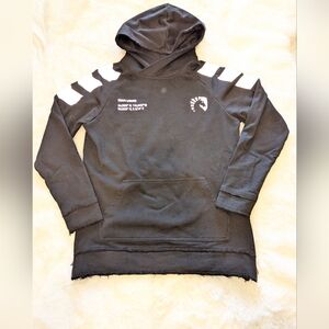 Team Liquid Hoodie Men's Medium E-Sports Gaming Pullover Black Reflective Stripe